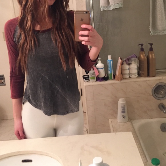 Brandy Melville Baseball Tee Top