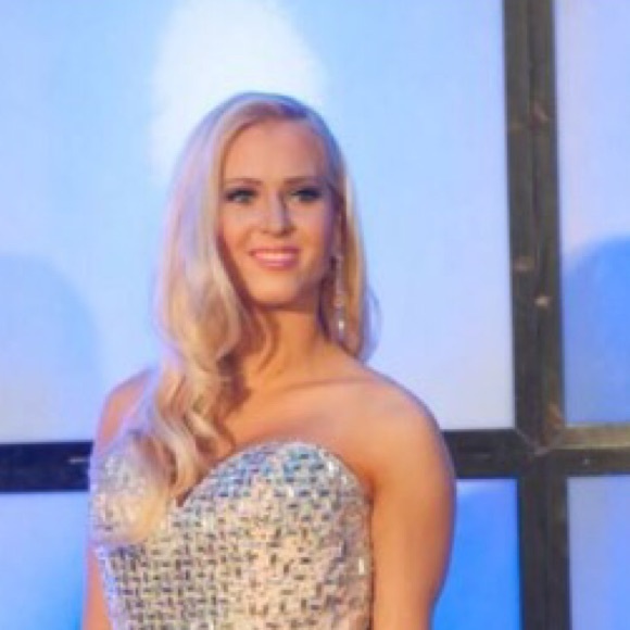 Jim Ball iridescent pageant earrings - Picture 3 of 3