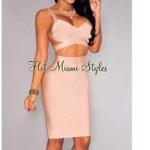 PURPLE bandage two piece set