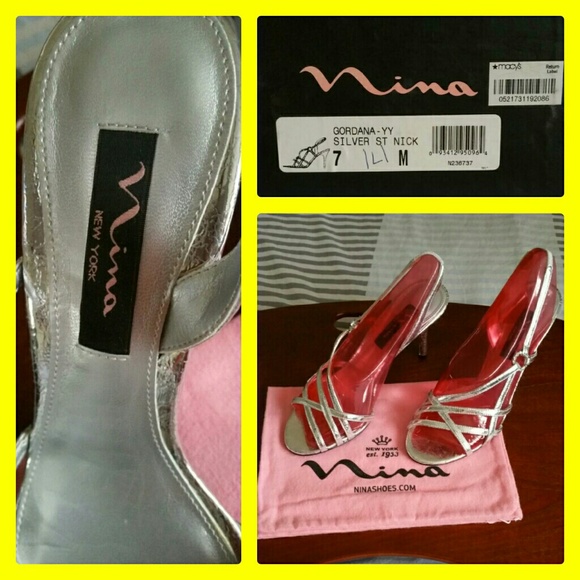 Nina silver Stilletos - Picture 2 of 4