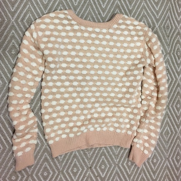 *SOLD* UO Pink and Whit polka dot sweater - Picture 2 of 2