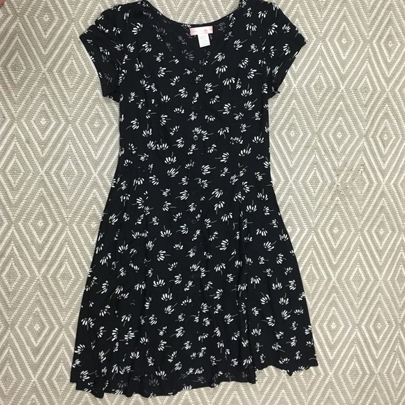 UO Button down print dress