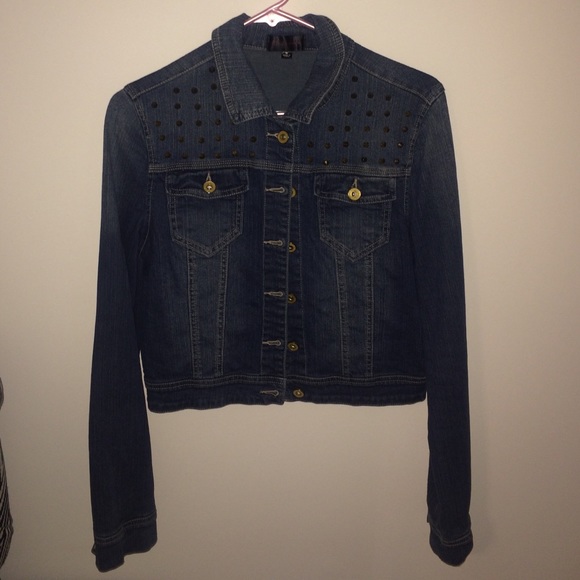 Denim Studded Jacket