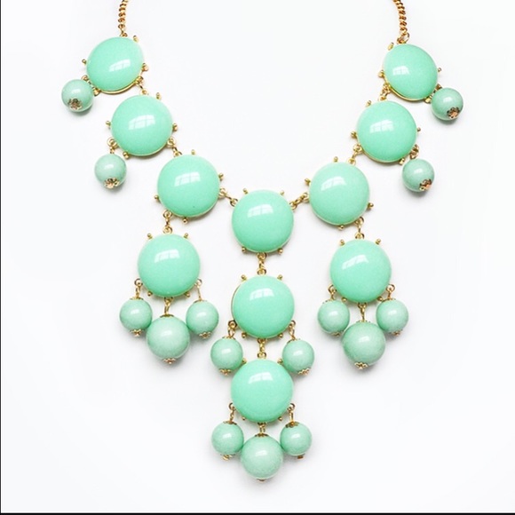 Mint statement necklace