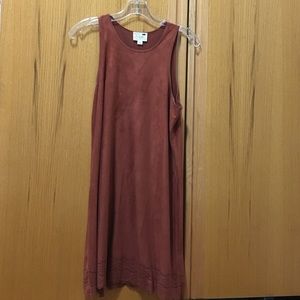 PacSun Brown Suede shift dress