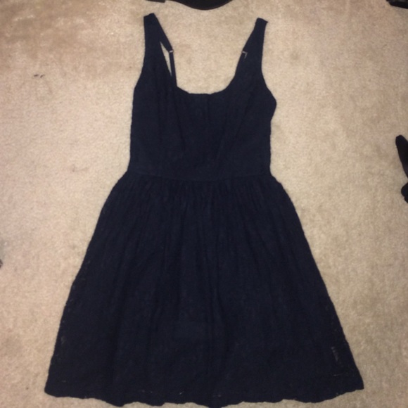 Navy blue lace dress