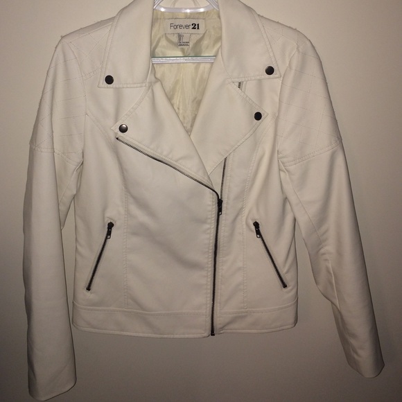 White leather jacket