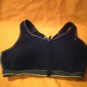 Zip up sports bra