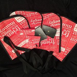 New Lululemon 4 coin purses + 4 tote bags Bundle
