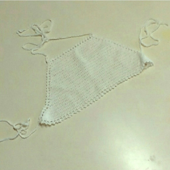 new white crochet  white  top - Picture 2 of 2