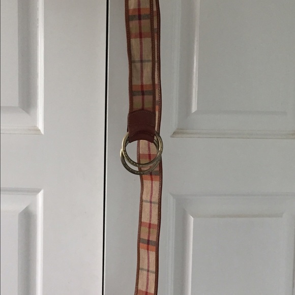 Burberry summer plaid belt