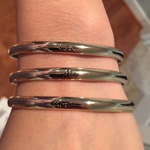 Three set bangle bracelets