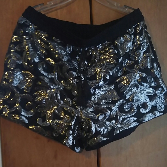 Sequin shorts worn once
