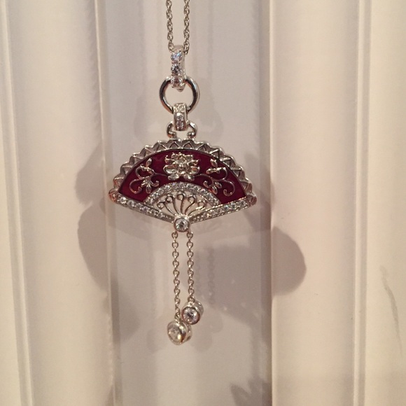 Crystal Fan necklace