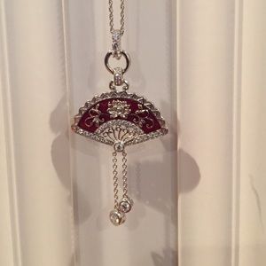 Crystal Fan necklace