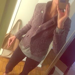 Gray wool suit jacket or going out blazer