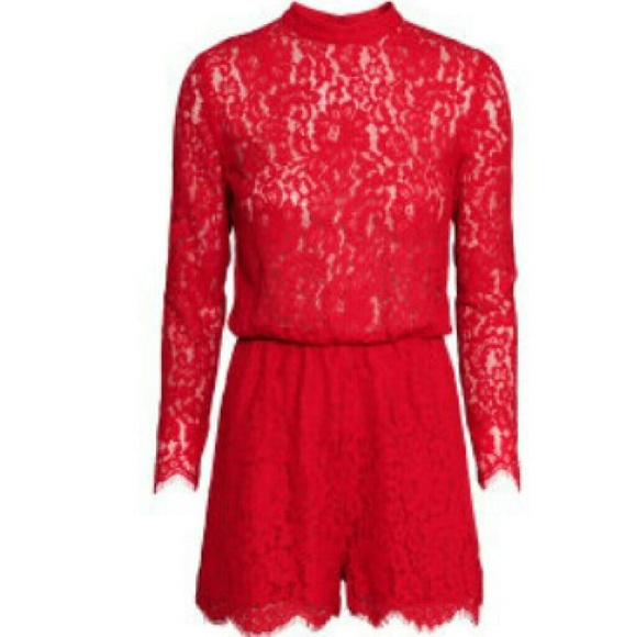 Brand new Red lace jumpsuit