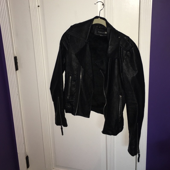 Leather jacket forever 21 Small - Picture 1 of 4