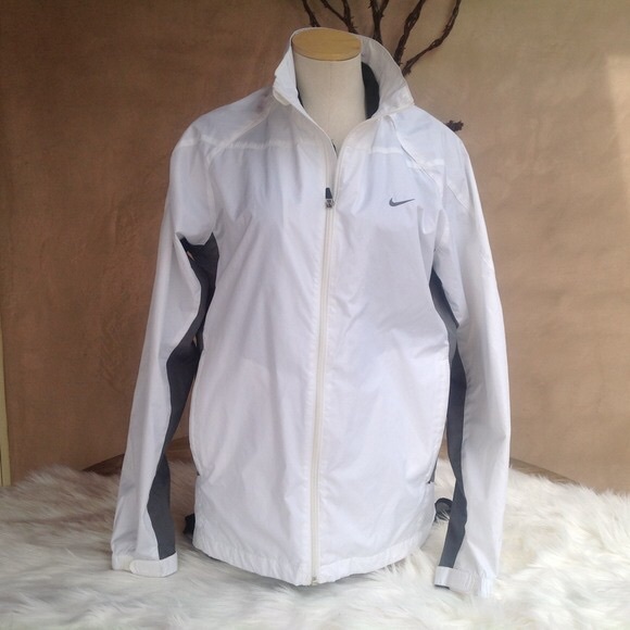 all white wind breaker