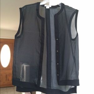 Helmut Lang Sleeveless Button Top