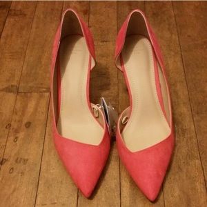 Zara coral heels 2"
