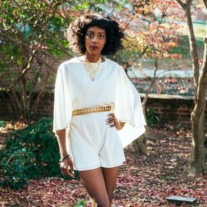 ASOS TALL CAPE ROMPER