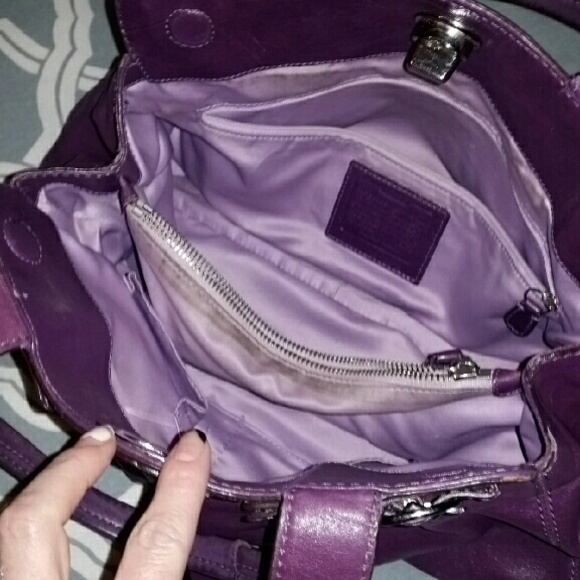 Coach Purse & Wallet set, Grape