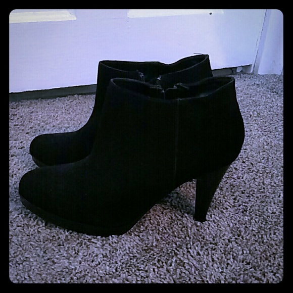 Black Suede Booties