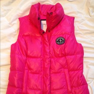 Pink puffer vest