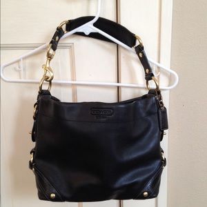 On hold for @summer131 Black Leather Coach Bag
