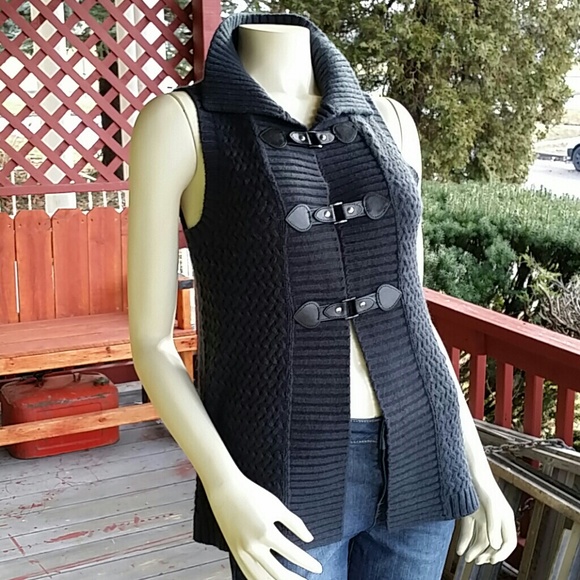 Amazing Blue Snap Front Sweater - Picture 3 of 4