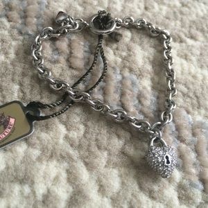 NWT Juicy Couture Padlock wish bracelet