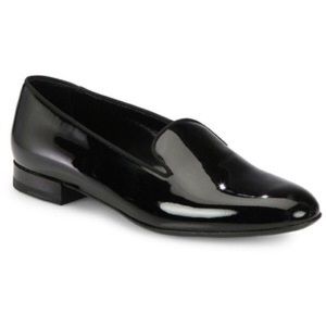SAINT LAURENT Patent Smoking Slipper