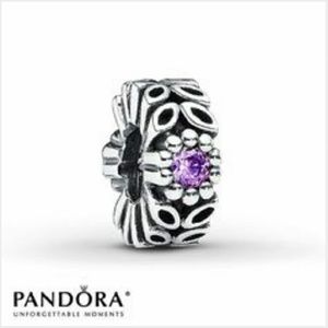 2x purple spacer charms -pandora