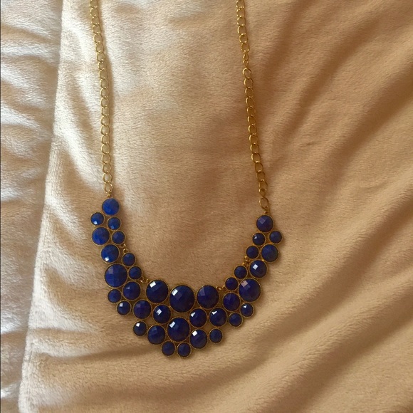 Cobalt blue statement necklace