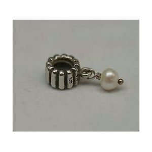 retired June pearl dangle charm -pandora
