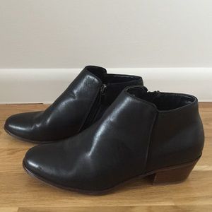 Black Ankle Booties by Crown Vintage