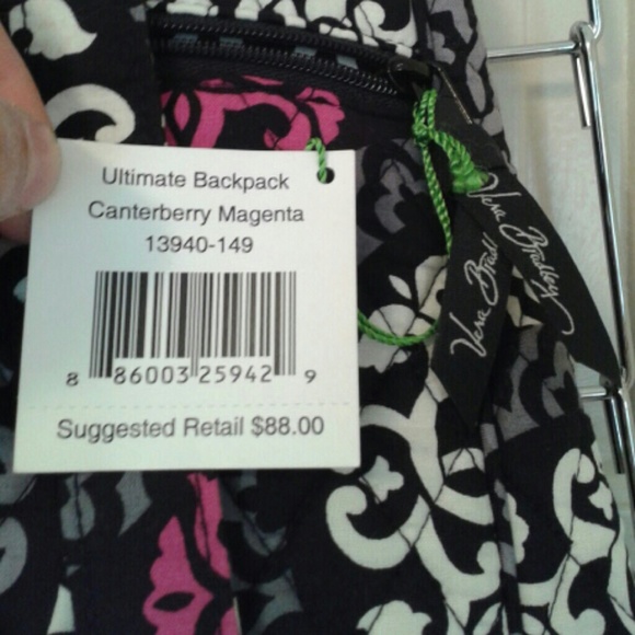 Vera Bradley quilted back pack bag