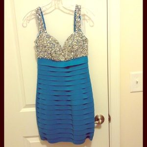 Beaded Bandage Sherri Hill Dress HOLD