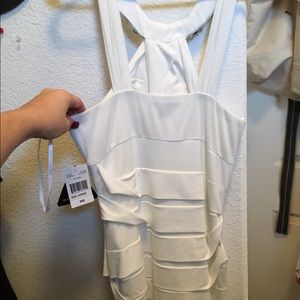 White cocktail dress