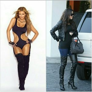 Report Signature Kane Thigh High Suede Boot