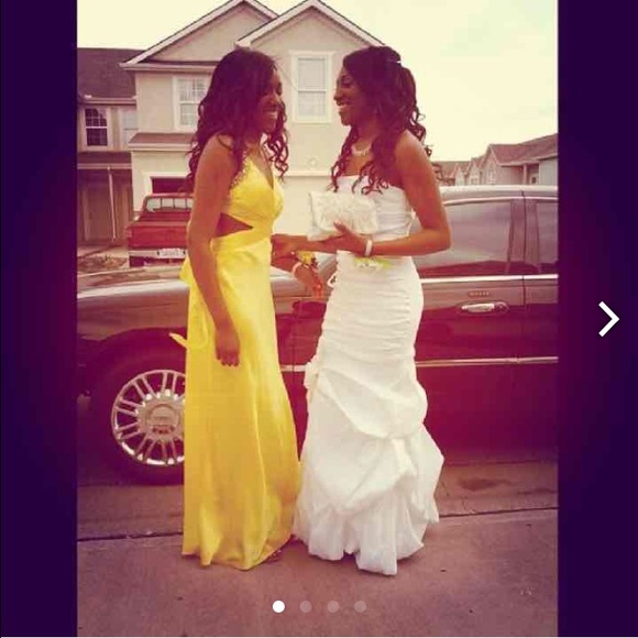 White formal dress