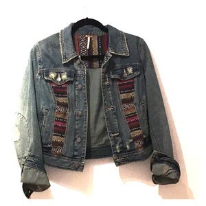 Free People :: Embroidered denim jacket
