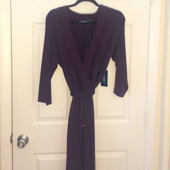 Royal Purple Eloquii Wrap Dress