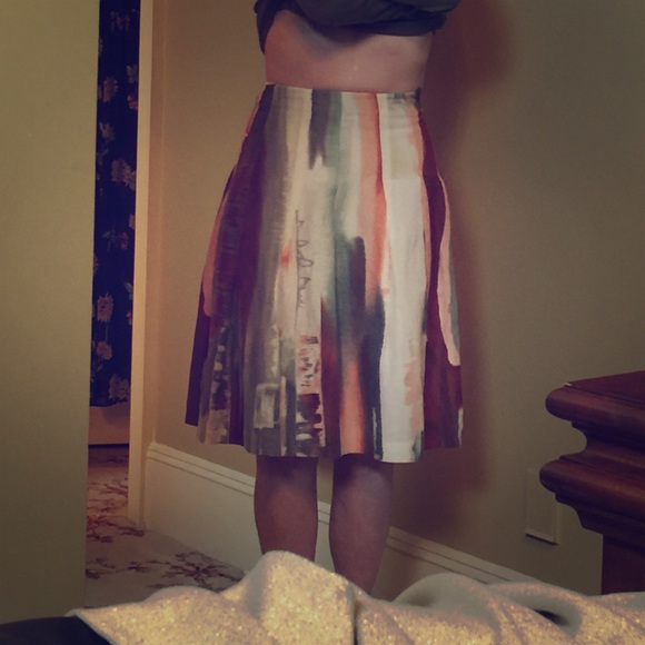 Linda Allard Watercolor Skirt