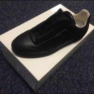 Brand New Margiela Black Leather Sneaker EU41
