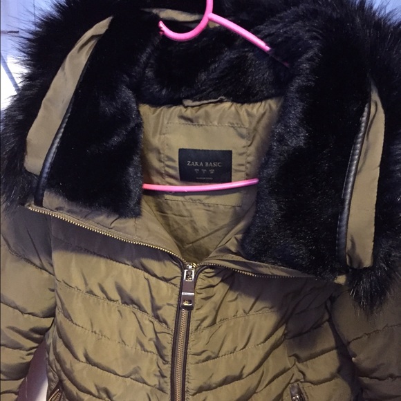 Zara coat. Olive green. Brand new