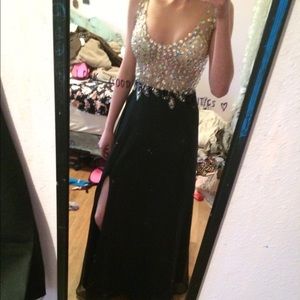 Crystal prom dress