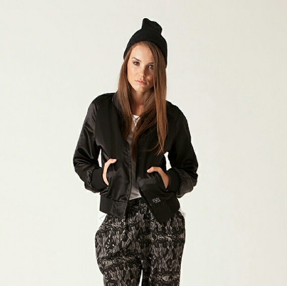 Black Bomber Jacket NWT