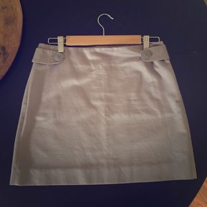 J.Crew Silver Mini Skirt Size 4